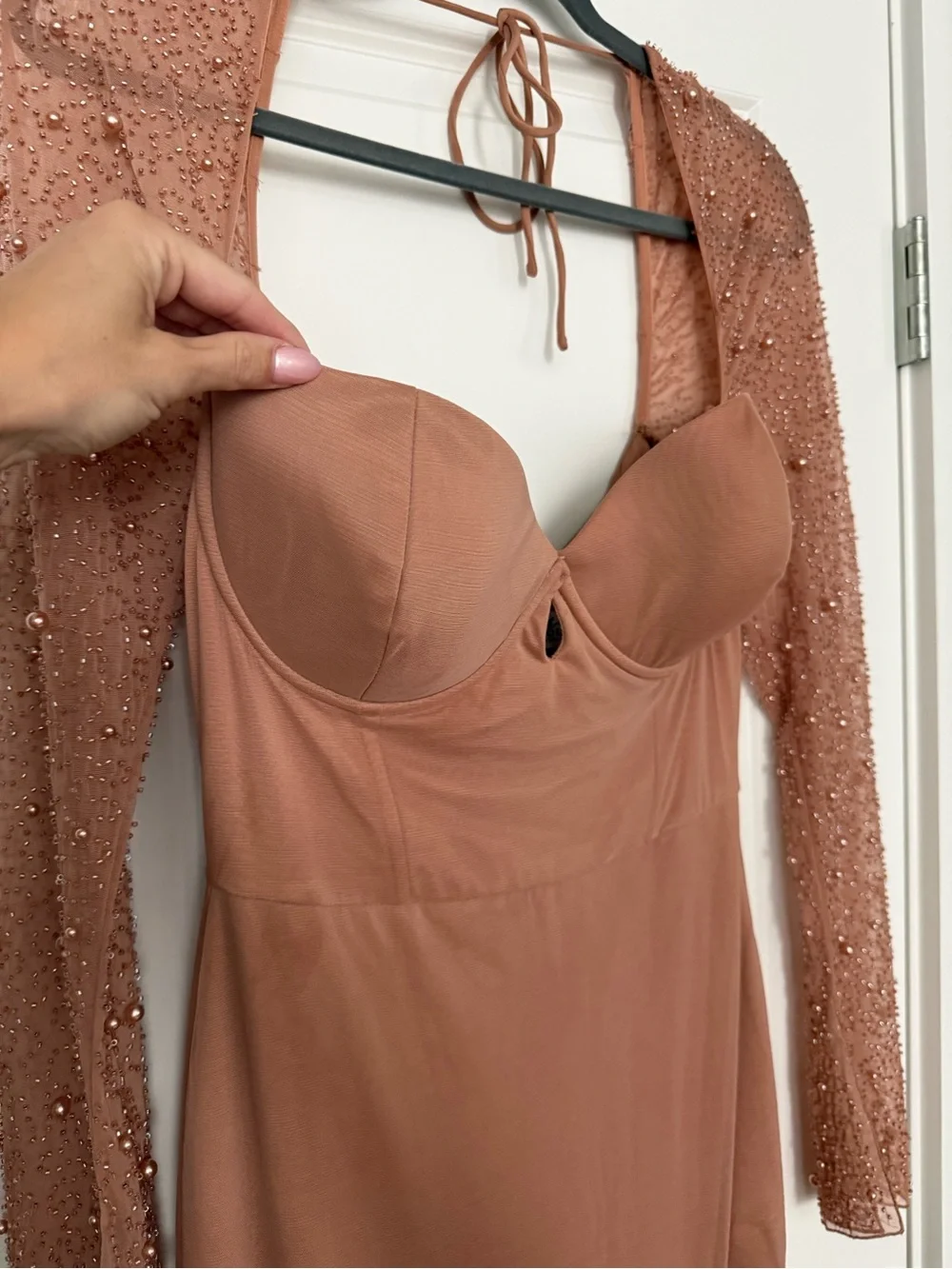 Ohpolly Long Embellished sleeve dress - Picture 2 of 5